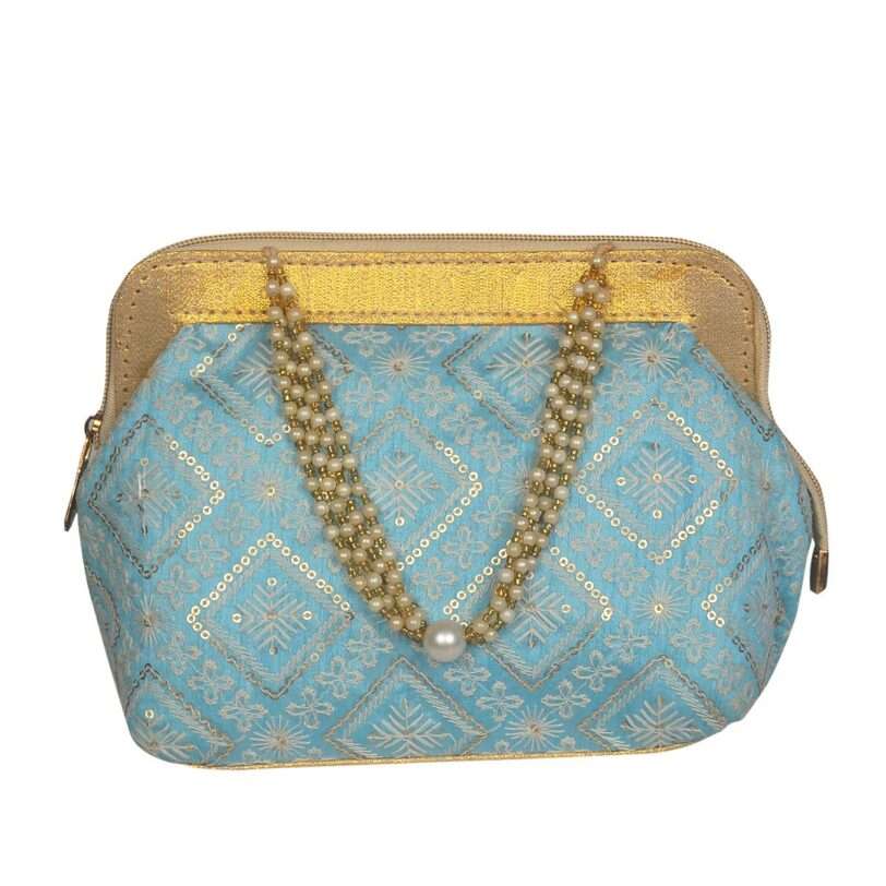 Handwork Hand Purse - Blue